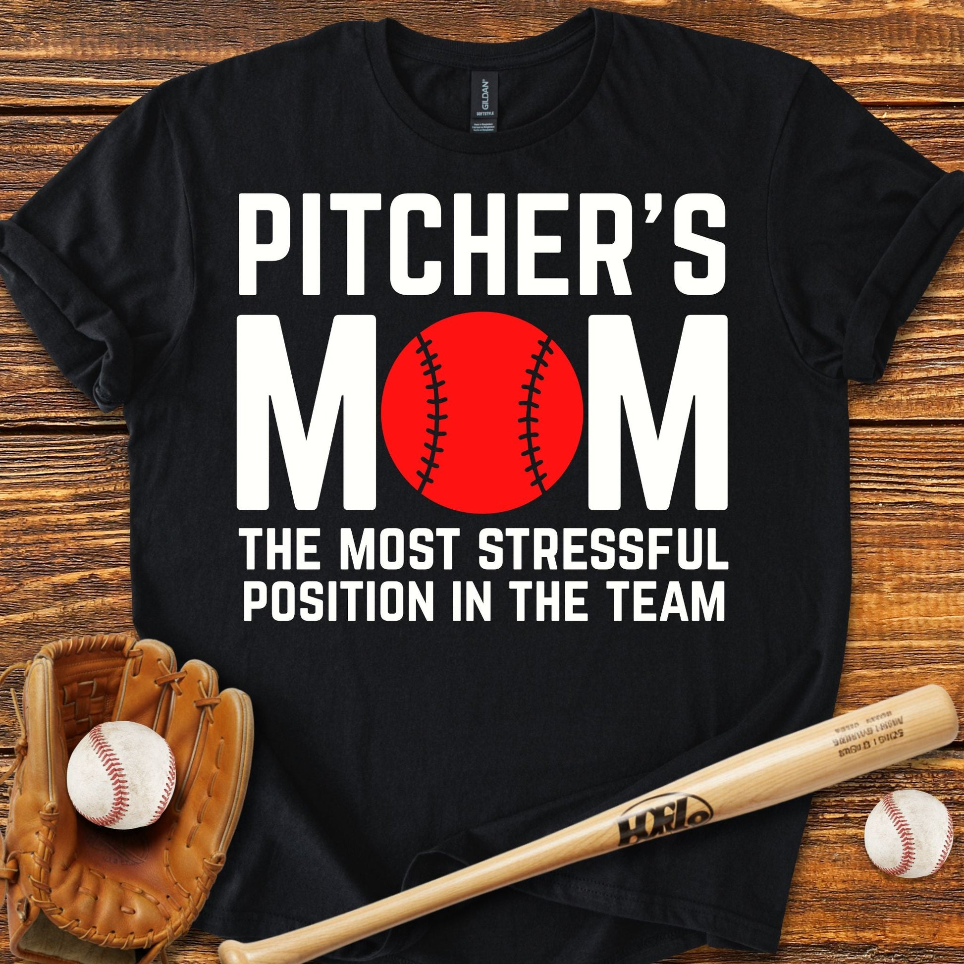 Pitcher's Mom T-shirt - HomeRun PrintsT-Shirt