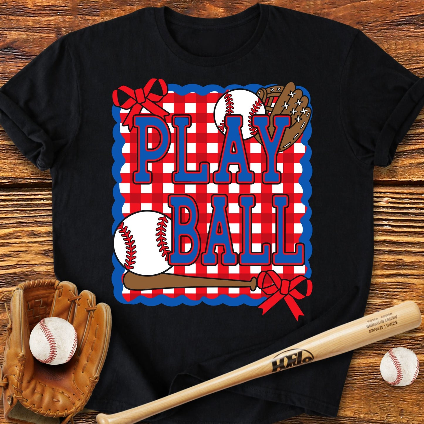 Play Ball Baseball Adult T-Shirt - HomeRun PrintsT-Shirt