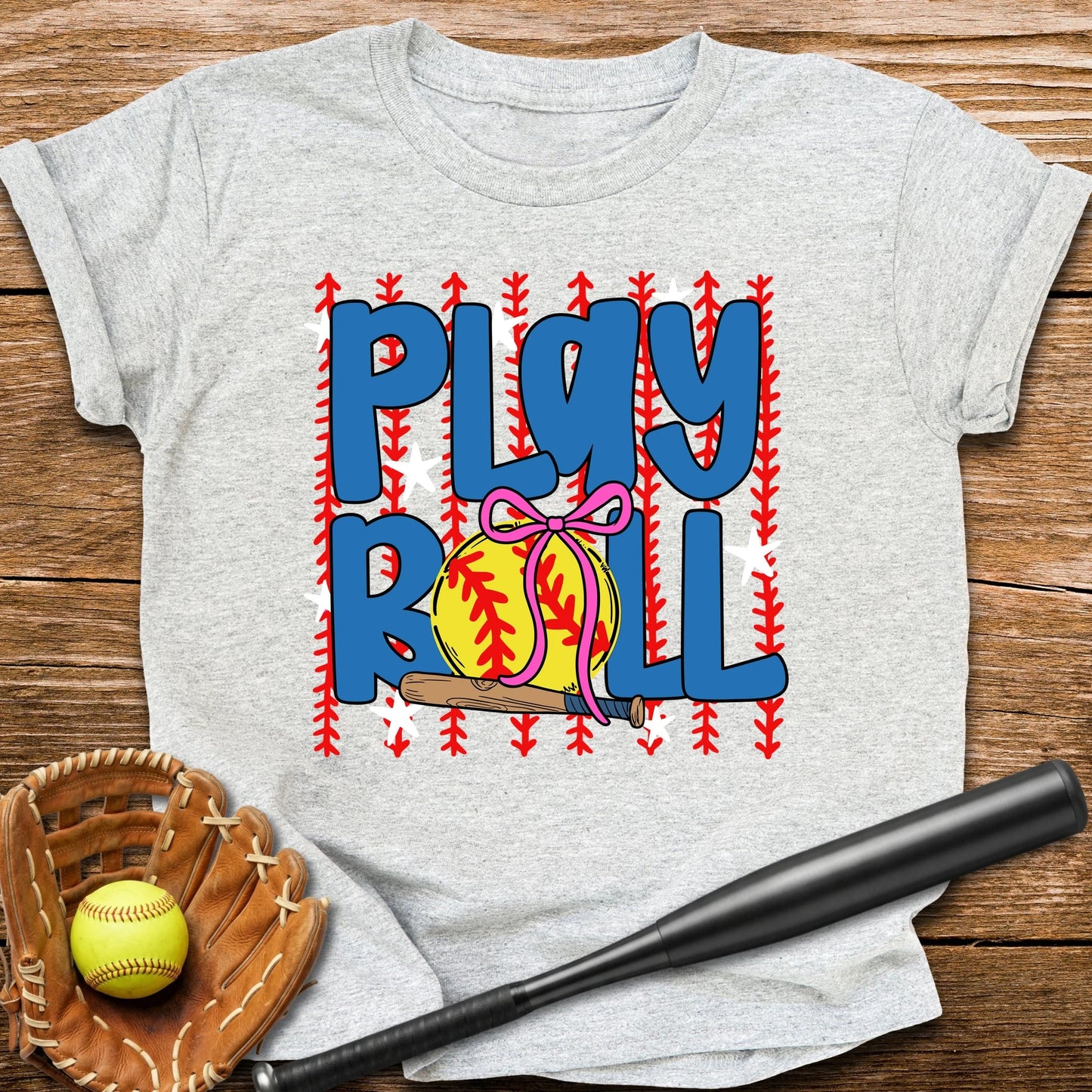 Play Ball Softball Youth Tee - HomeRun PrintsKids clothes