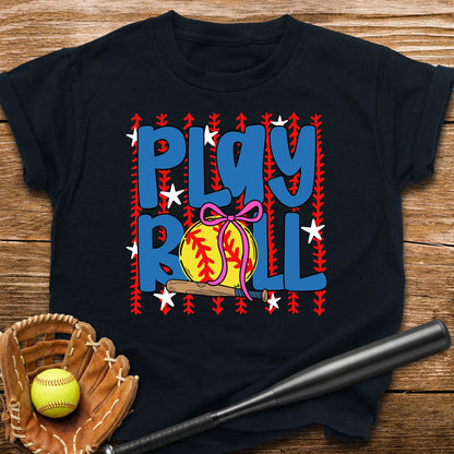 Play Ball Softball Youth Tee - HomeRun PrintsKids clothes