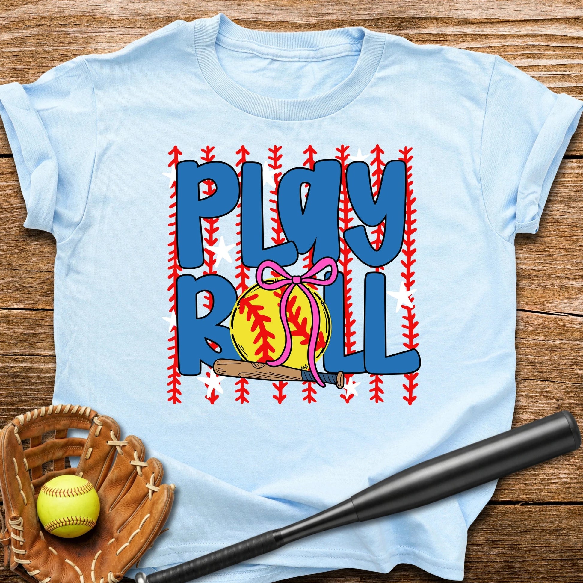 Play Ball Softball Youth Tee - HomeRun PrintsKids clothes