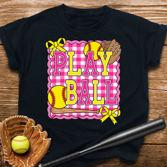 Play Ball Softball Youth Tee - HomeRun PrintsKids clothes