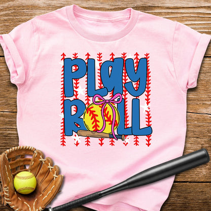 Play Ball Softball Youth Tee - HomeRun PrintsKids clothes