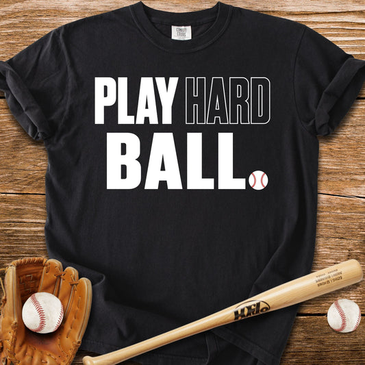 Play Hardball Attitude T-Shirt - HomeRun PrintsComfort Colors