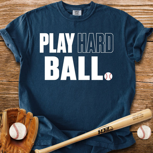 Play Hardball Attitude T-Shirt - HomeRun PrintsComfort Colors