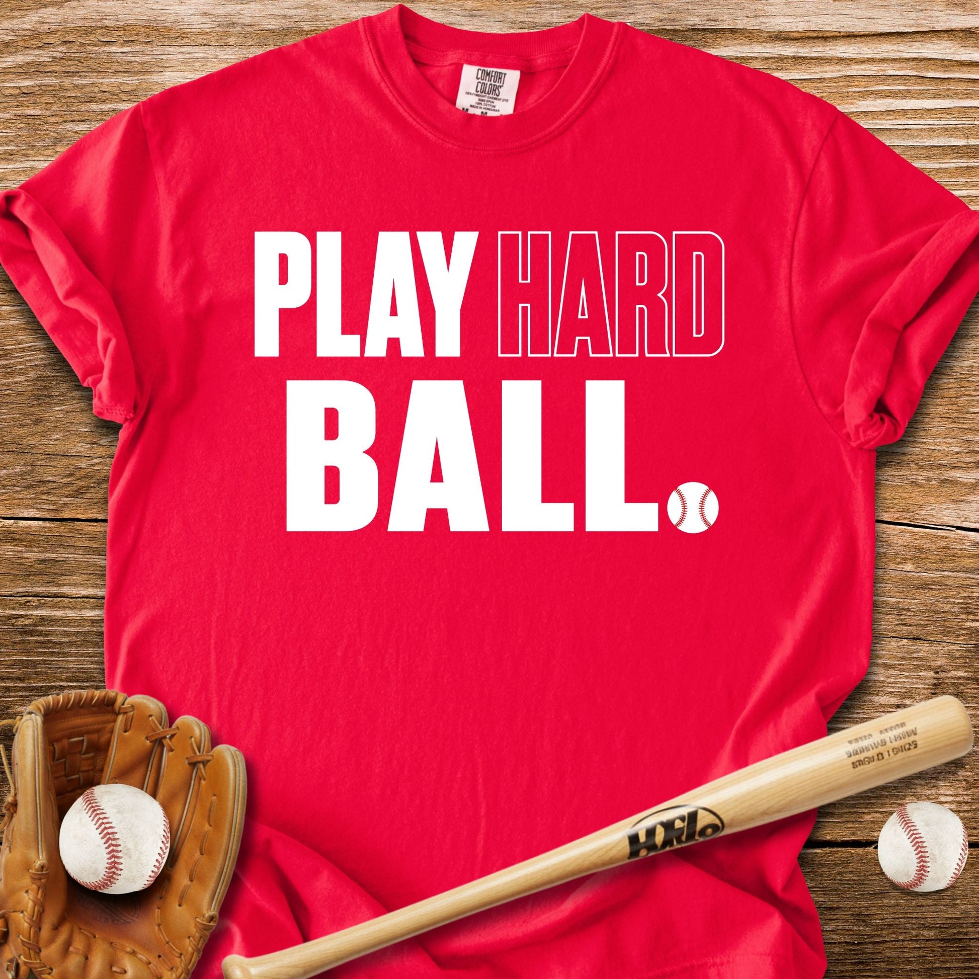 Play Hardball Attitude T-Shirt - HomeRun PrintsComfort Colors