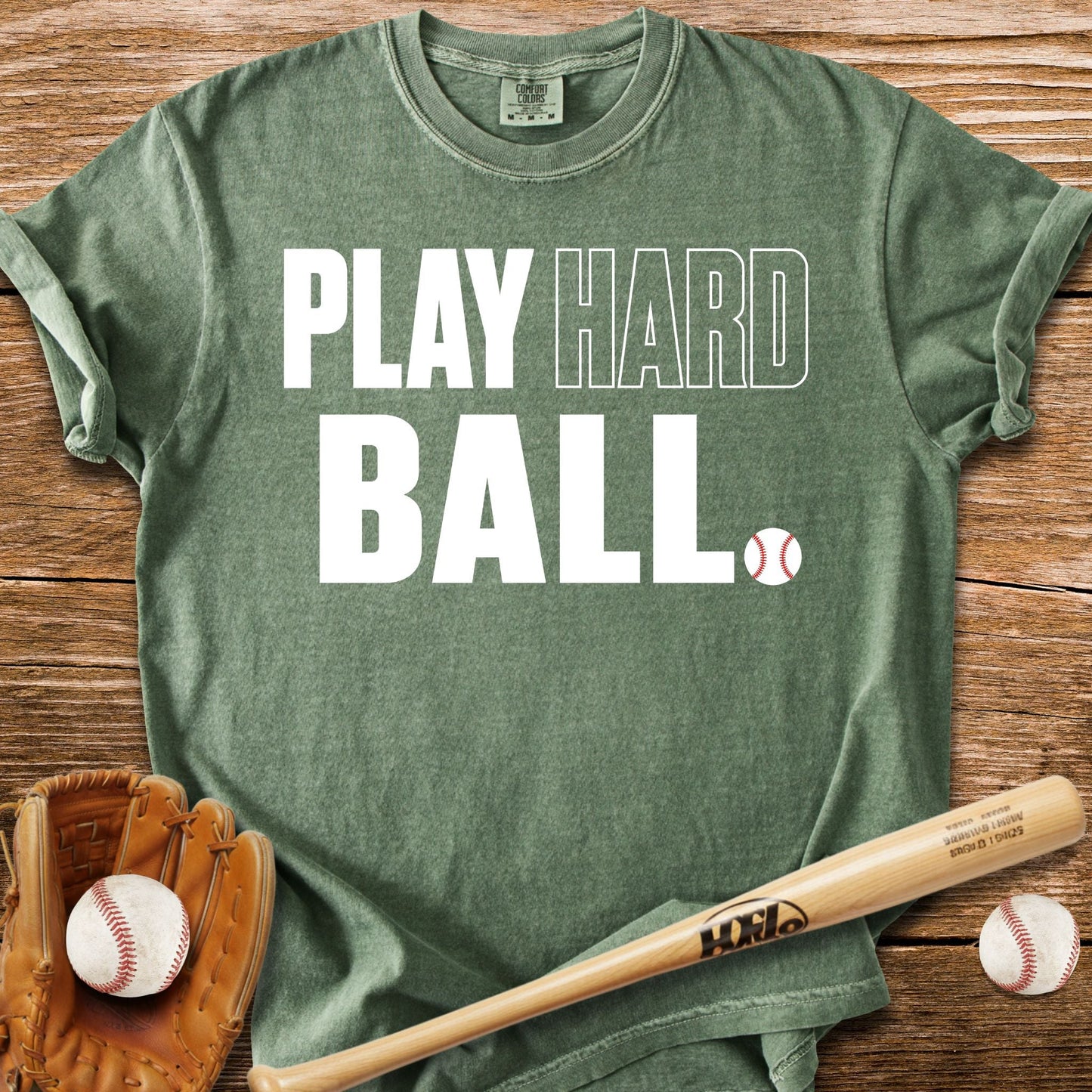Play Hardball Attitude T-Shirt - HomeRun PrintsComfort Colors