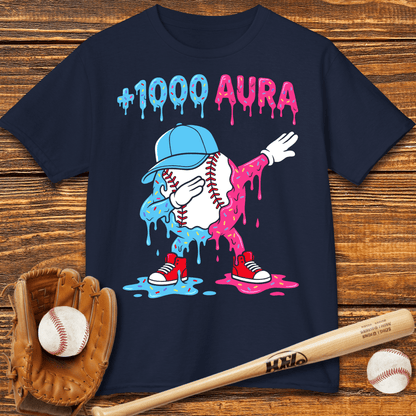 Plus 1000 Aura Baseball Kids T-shirt - HomeRun PrintsKids clothes
