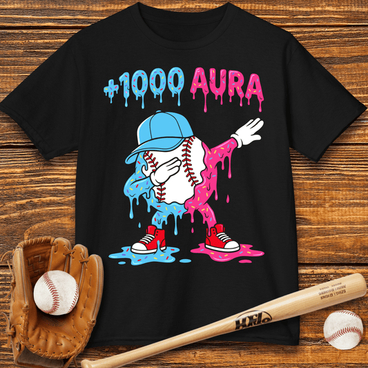 Plus 1000 Aura Baseball Kids T-shirt - HomeRun PrintsKids clothes