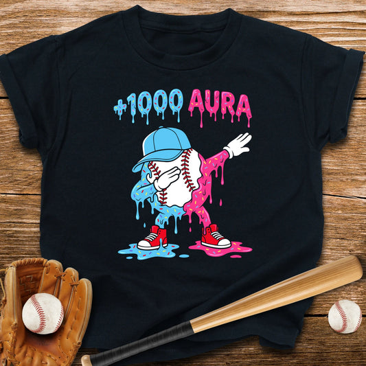 Plus 1000 Aura Baseball Youth Tee - HomeRun PrintsKids clothes