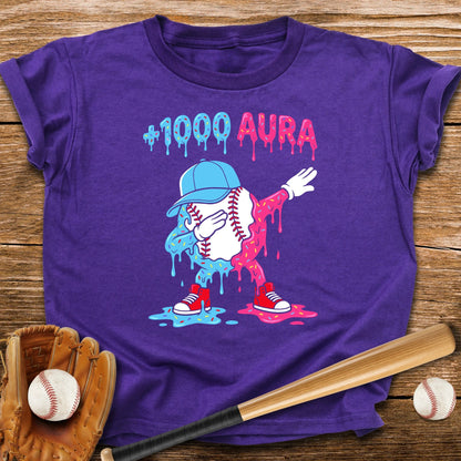 Plus 1000 Aura Baseball Youth Tee - HomeRun PrintsKids clothes