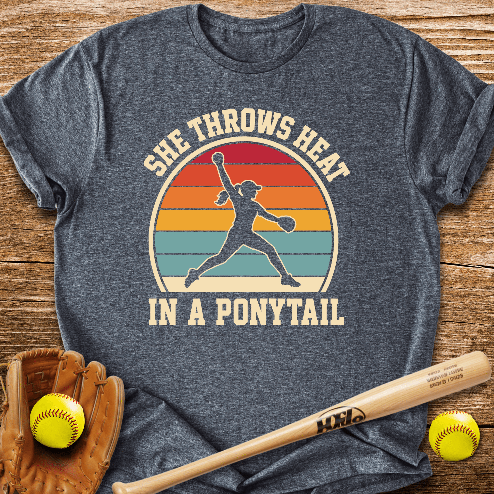 Ponytail Power Pitcher T-Shirt - HomeRun PrintsT-Shirt