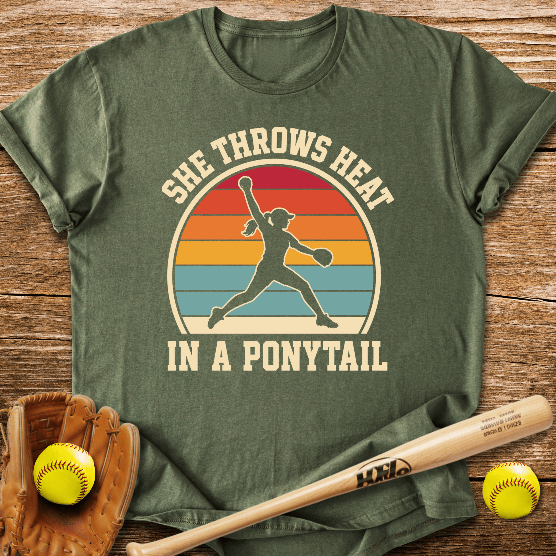 Ponytail Power Pitcher T-Shirt - HomeRun PrintsT-Shirt