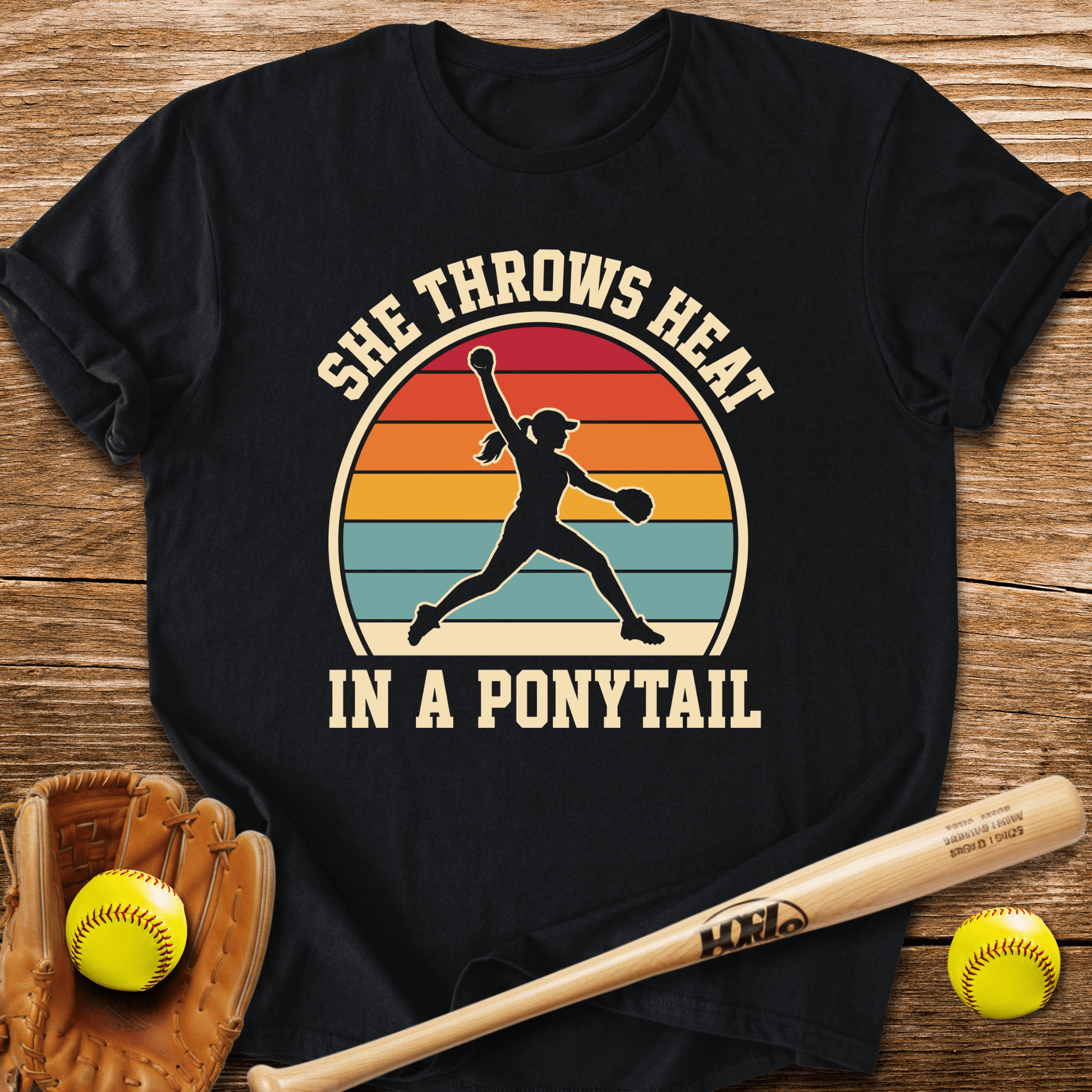 Ponytail Power Pitcher T-Shirt - HomeRun PrintsT-Shirt
