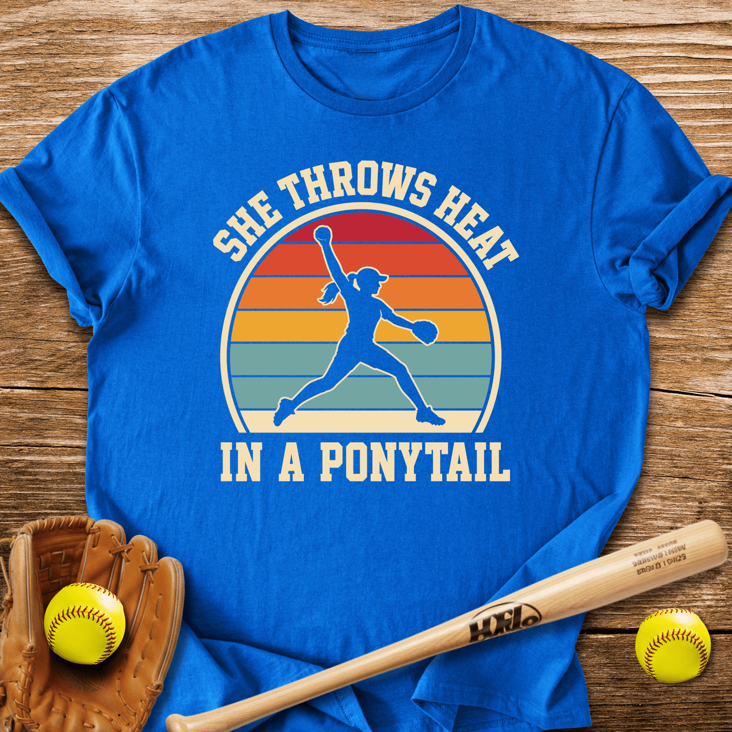Ponytail Power Pitcher T-Shirt - HomeRun PrintsT-Shirt