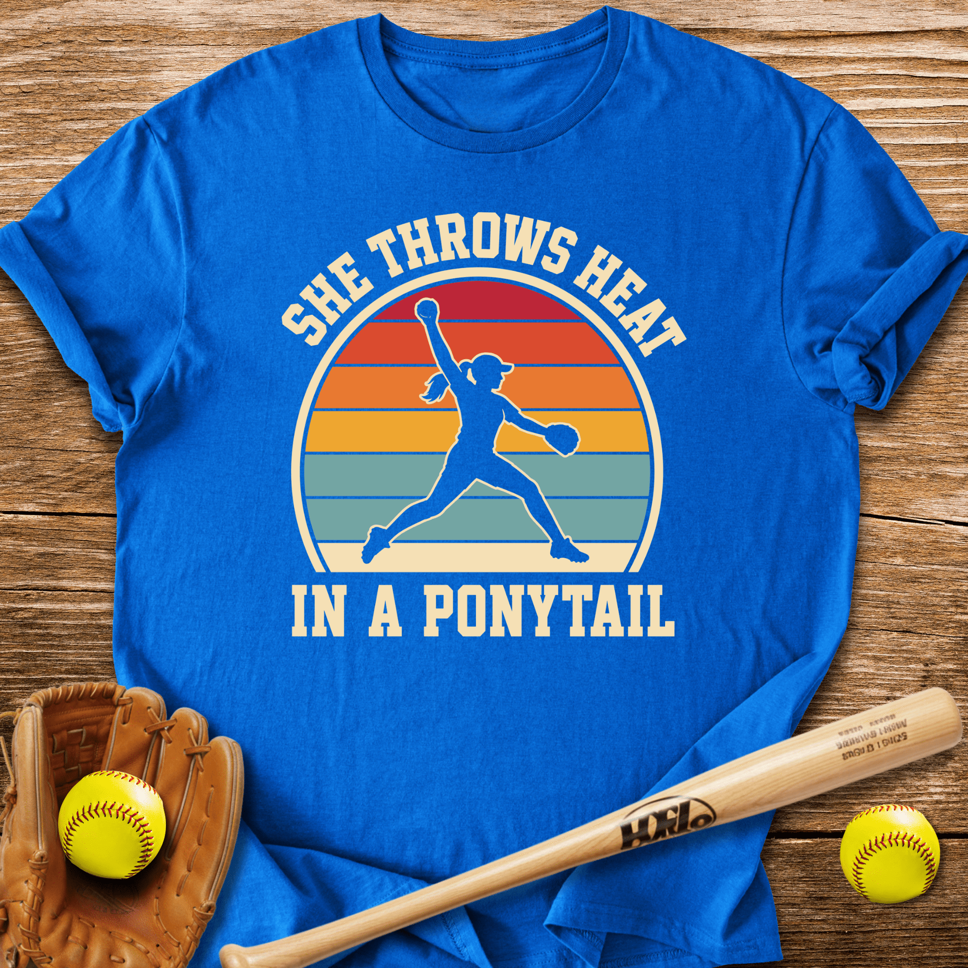 Ponytail Power Pitcher T-Shirt - HomeRun PrintsT-Shirt