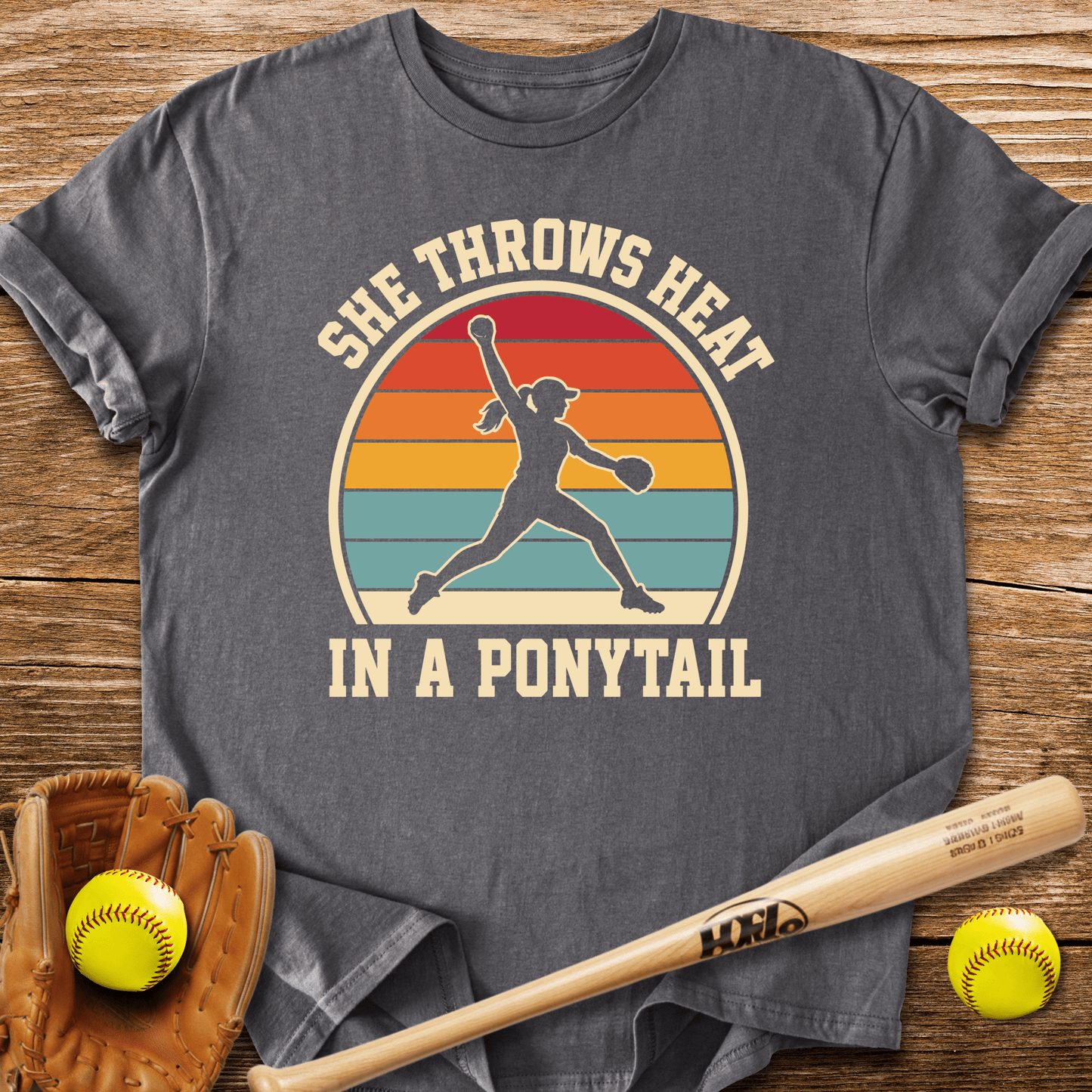 Ponytail Power Pitcher T-Shirt - HomeRun PrintsT-Shirt
