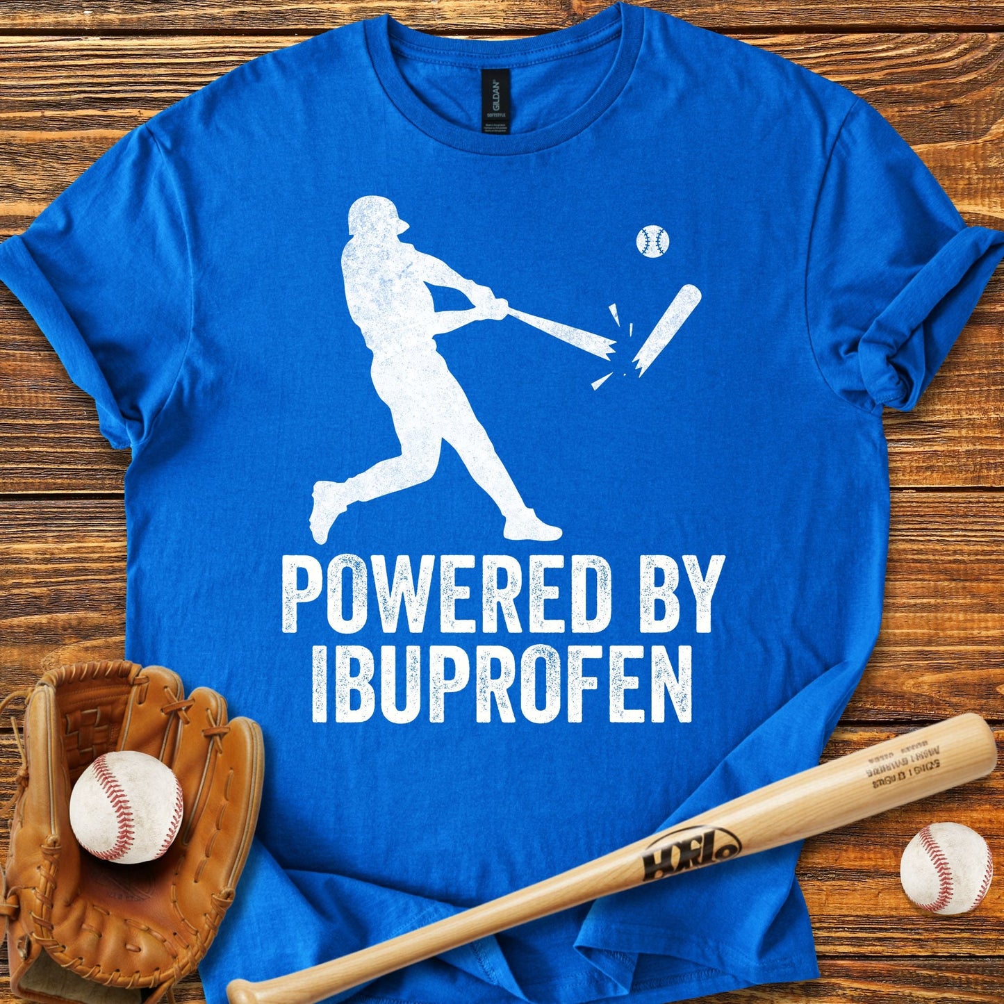 Powered By Ibuprofen T-shirt - HomeRun PrintsT-Shirt