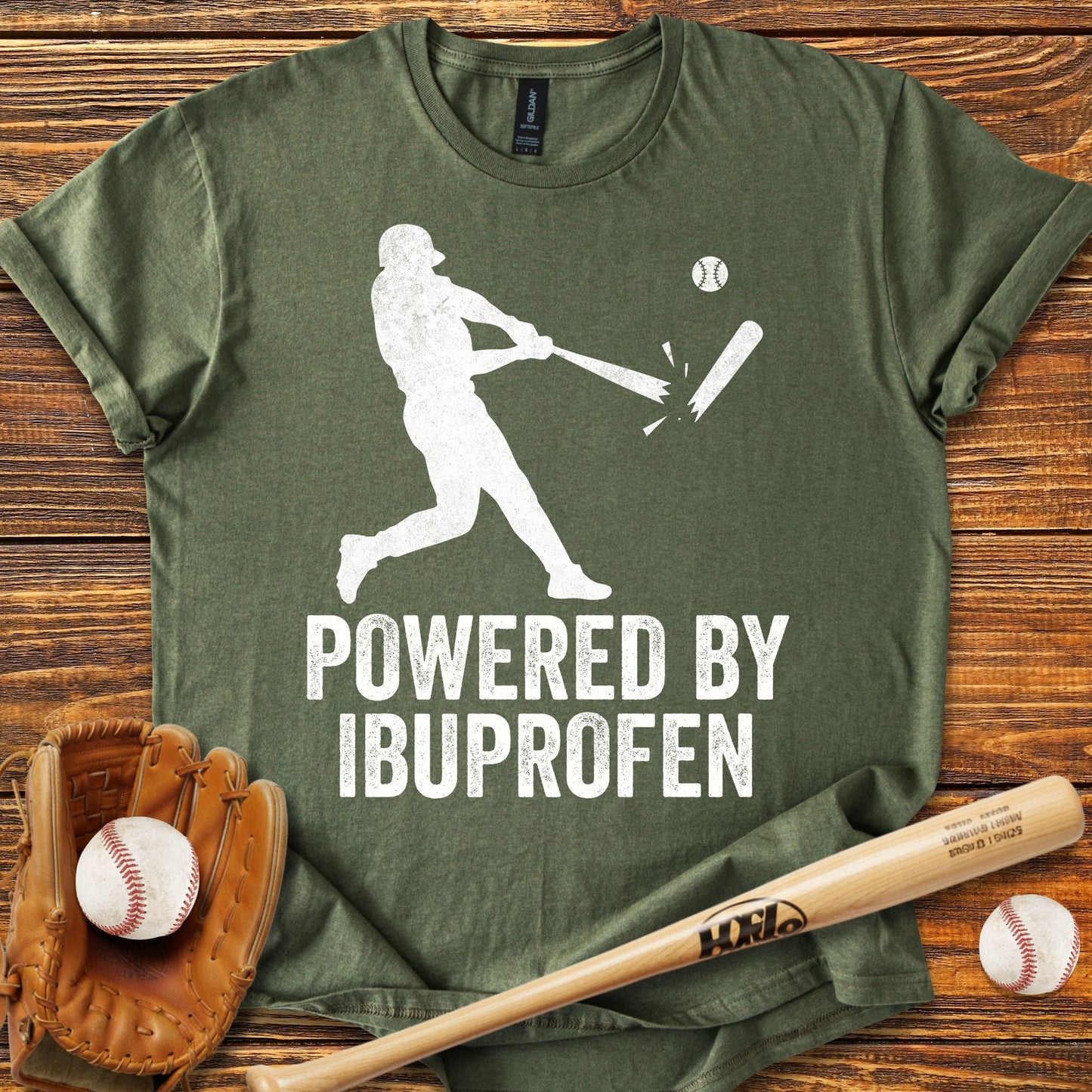 Powered By Ibuprofen T-shirt - HomeRun PrintsT-Shirt