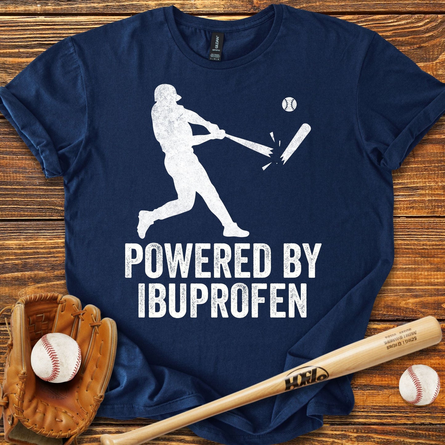 Powered By Ibuprofen T-shirt - HomeRun PrintsT-Shirt