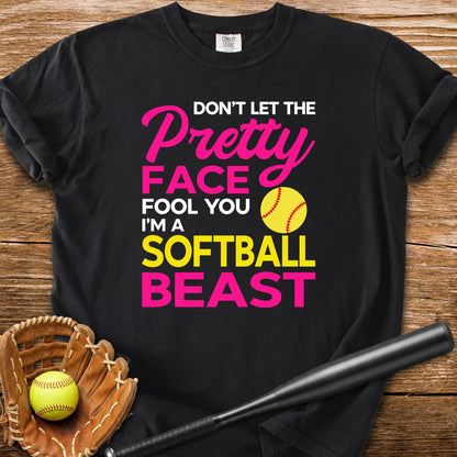 Pretty Face Softball Beast - HomeRun PrintsComfort Colors