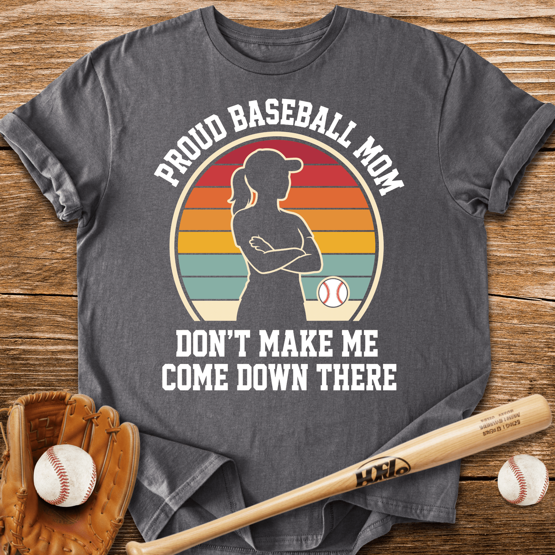 Proud Baseball Mom T-Shirt - HomeRun PrintsT-Shirt