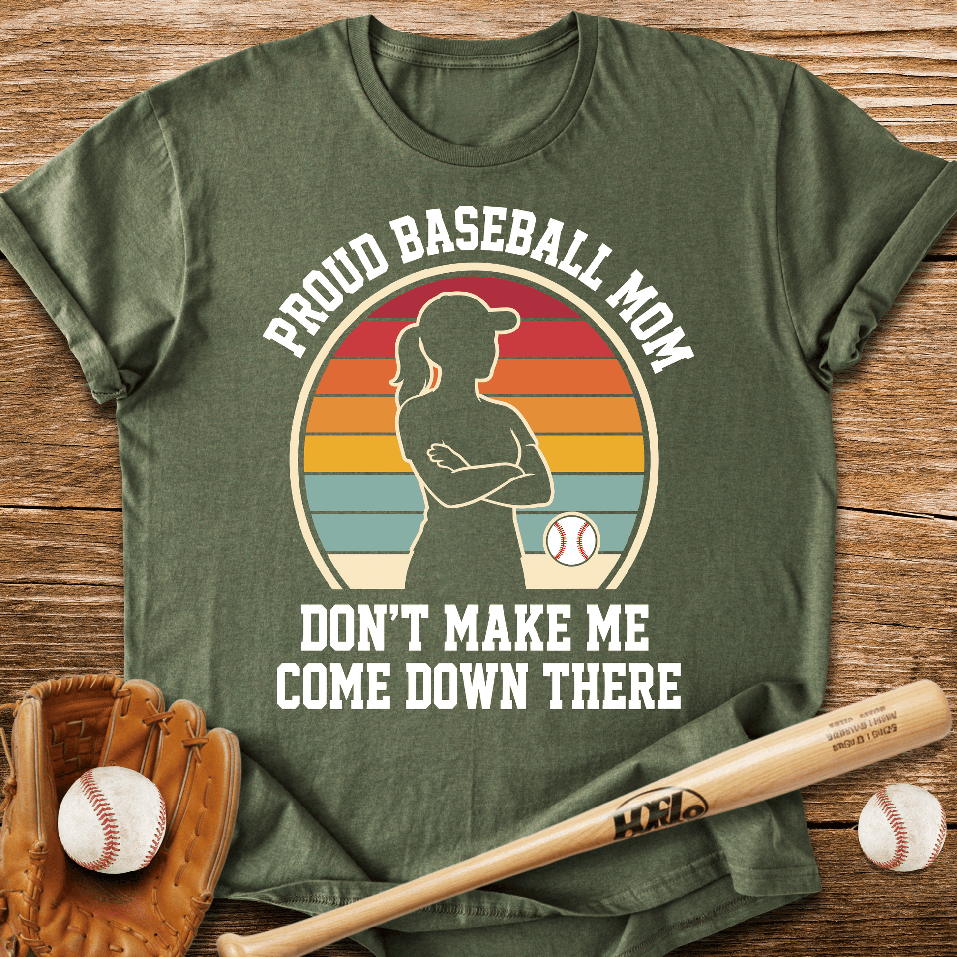 Proud Baseball Mom T-Shirt - HomeRun PrintsT-Shirt