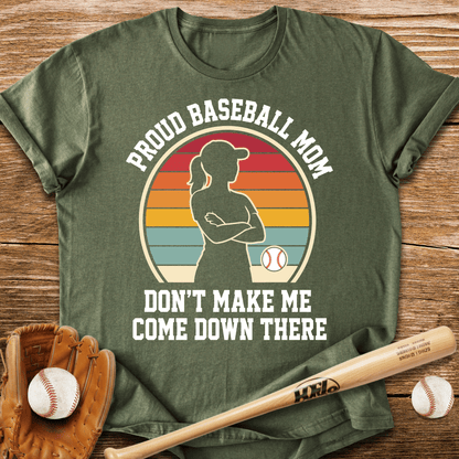 Proud Baseball Mom T-Shirt - HomeRun PrintsT-Shirt