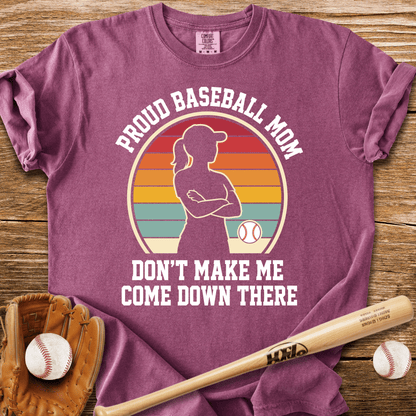 Proud Baseball Mom T-Shirt - HomeRun PrintsComfort Colors