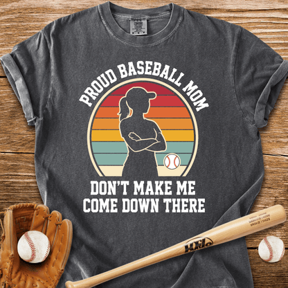 Proud Baseball Mom T-Shirt - HomeRun PrintsComfort Colors