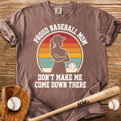 Proud Baseball Mom T-Shirt - HomeRun PrintsComfort Colors