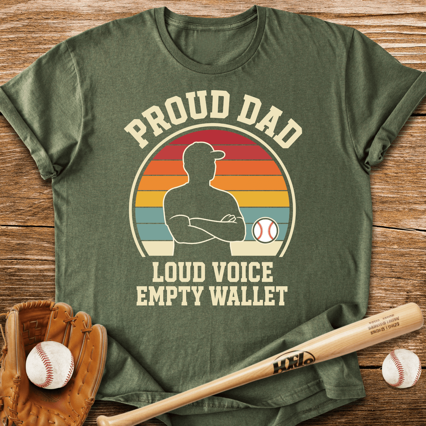 Proud Dad Empty Wallet T-Shirt - HomeRun PrintsT-Shirt