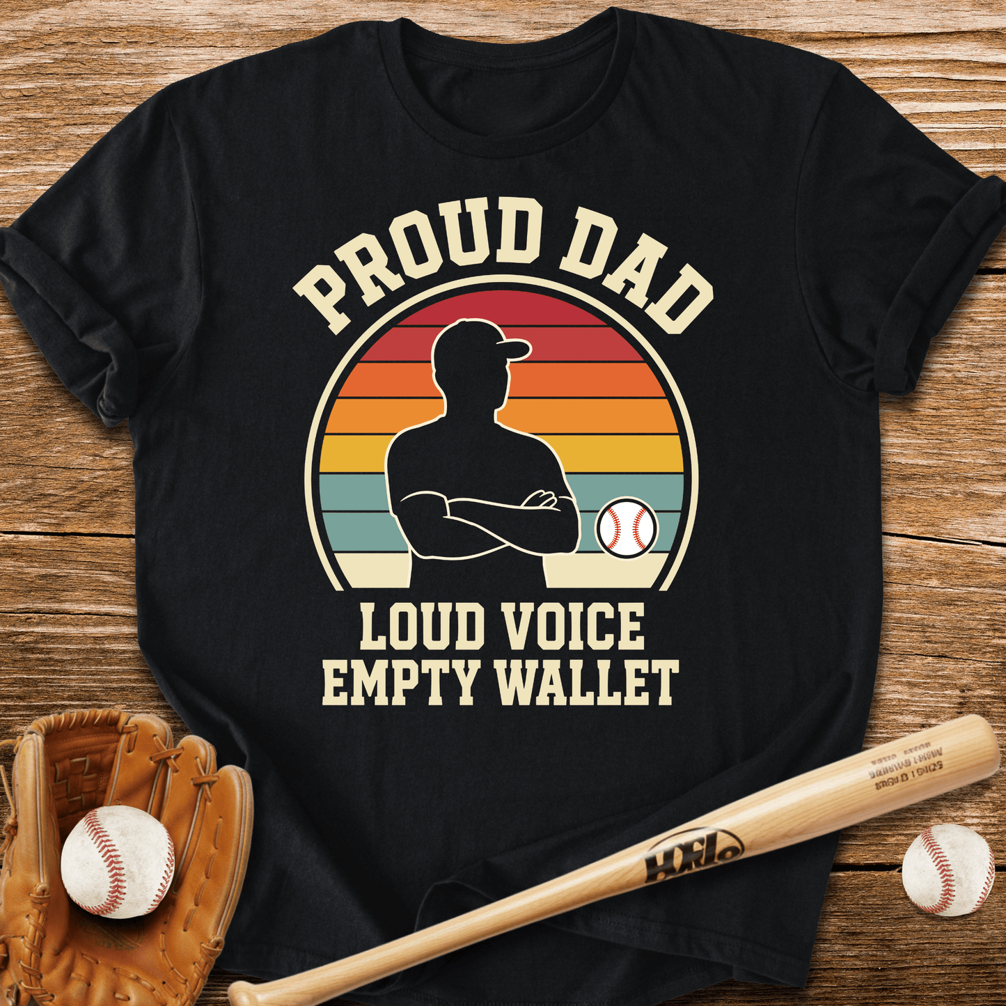 Proud Dad Empty Wallet T-Shirt - HomeRun PrintsT-Shirt