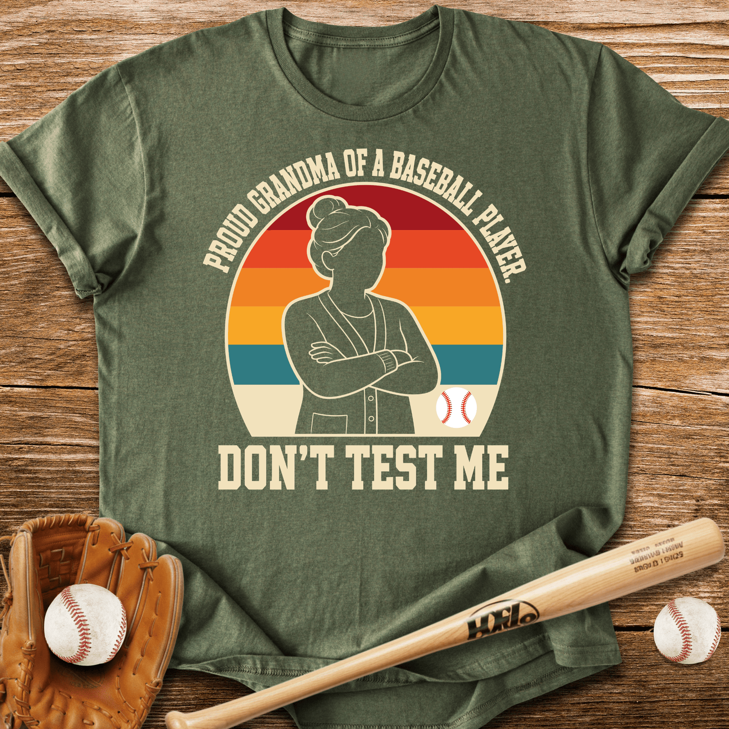 Proud Grandma Don't Test Me T-Shirt - HomeRun PrintsT-Shirt
