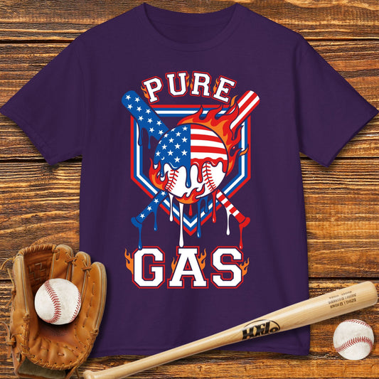 Pure Gas Patriotic Baseball Kids T-shirt - HomeRun PrintsKids clothes