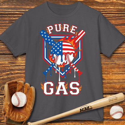 Pure Gas Patriotic Baseball Kids T-shirt - HomeRun PrintsKids clothes