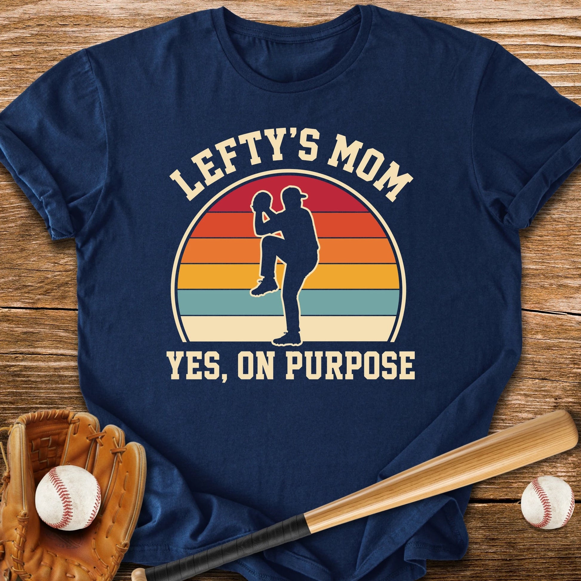 Raised A Lefty On Purpose - HomeRun PrintsT-Shirt