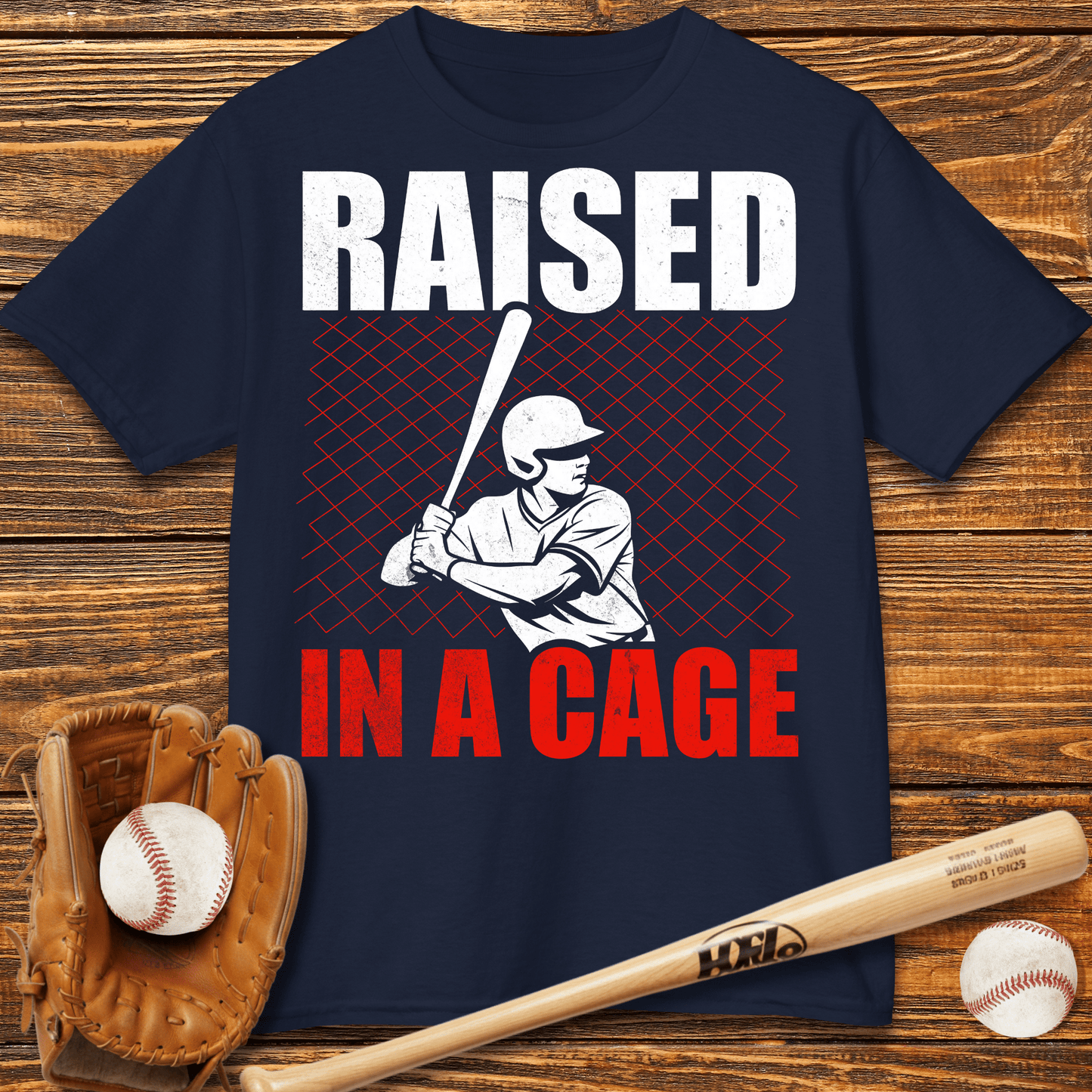 Raised In A Cage Kids T-Shirt - HomeRun PrintsKids clothes