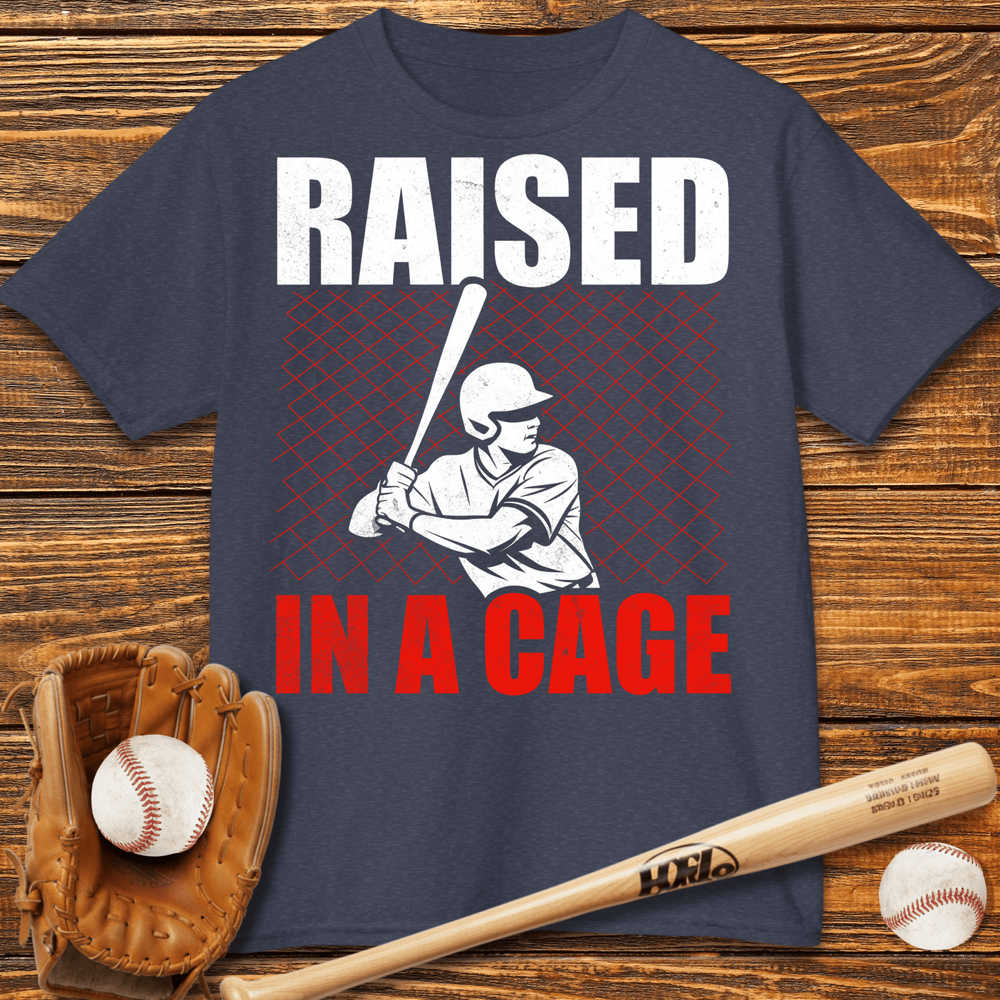 Raised In A Cage Kids T-Shirt - HomeRun PrintsKids clothes
