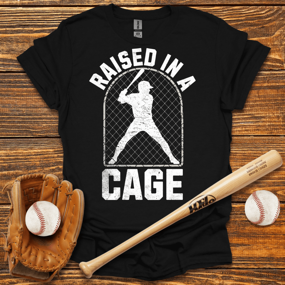Raised In A Cage T-Shirt - HomeRun PrintsT-Shirt