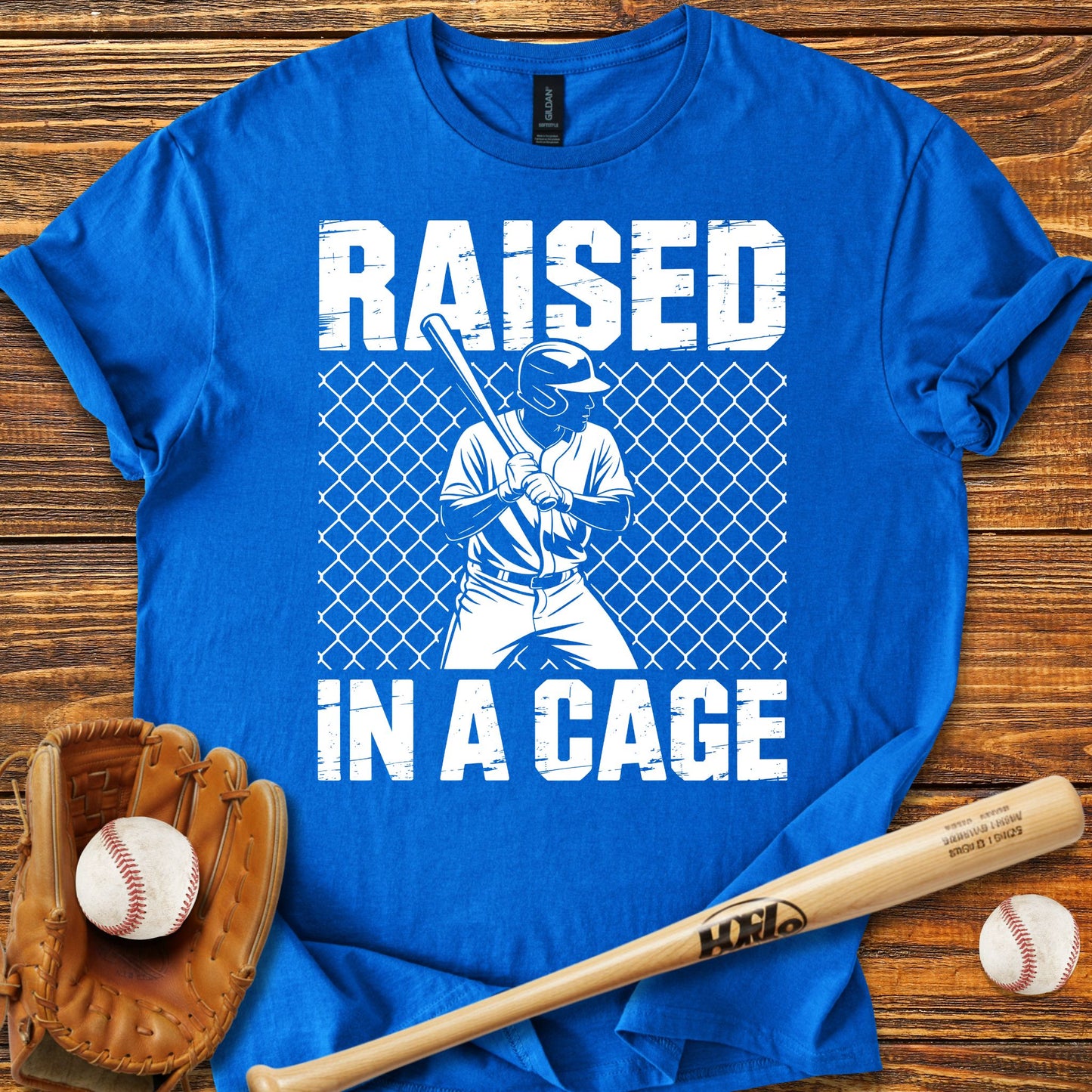 Raised In A Cage T-Shirt - HomeRun PrintsT-Shirt