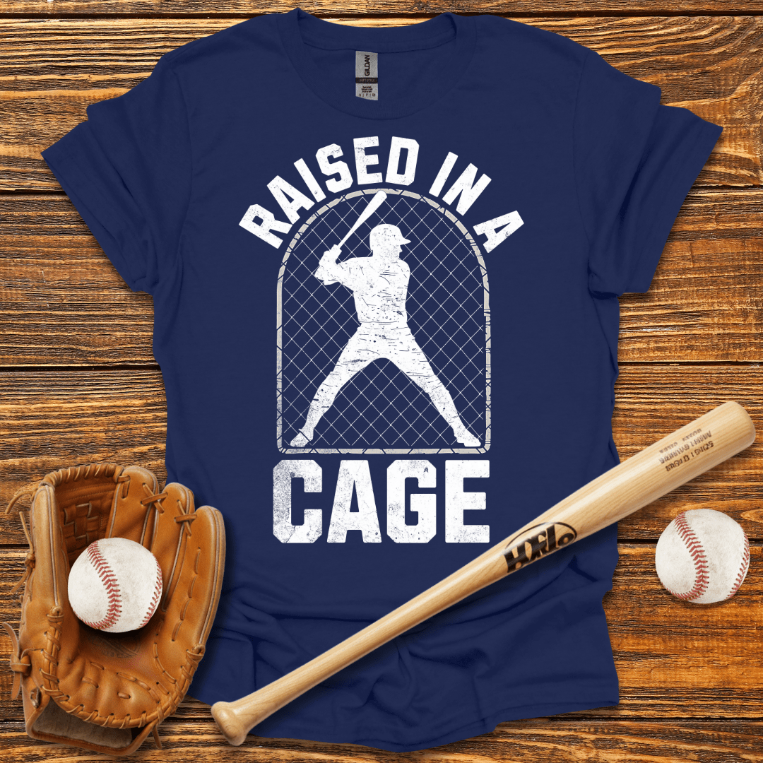 Raised In A Cage T-Shirt - HomeRun PrintsT-Shirt