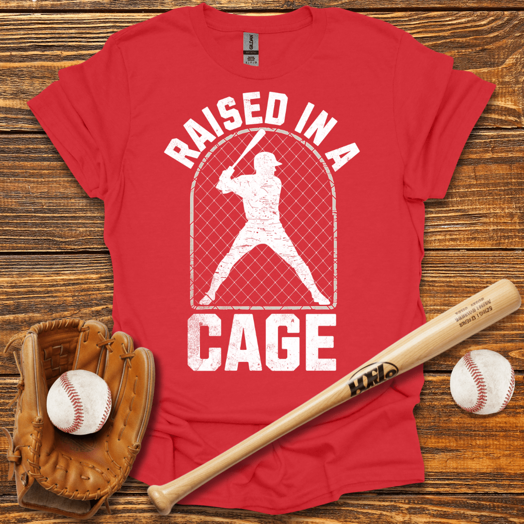Raised In A Cage T-Shirt - HomeRun PrintsT-Shirt