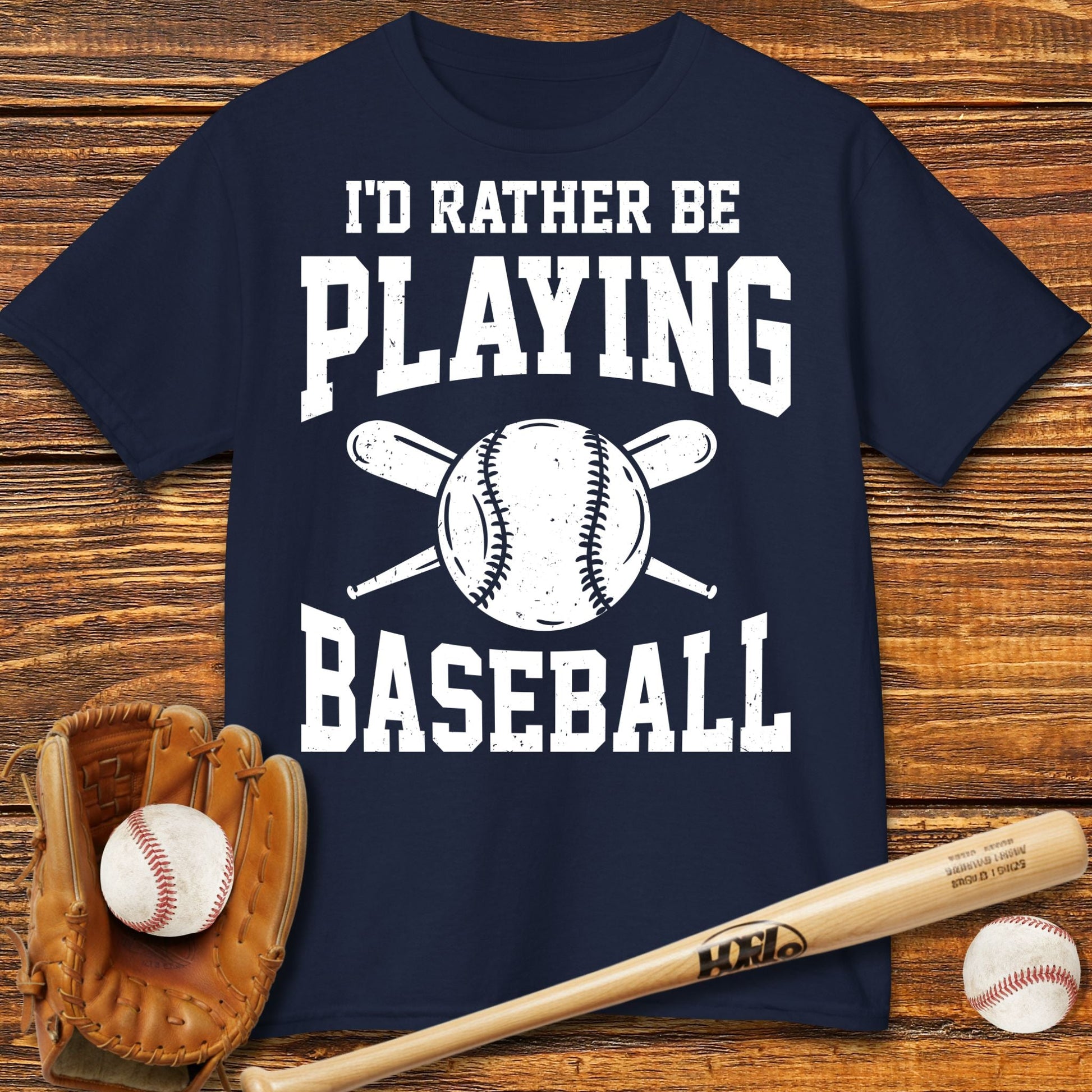 Rather Be Playing Baseball Kids T-shirt - HomeRun PrintsKids clothes