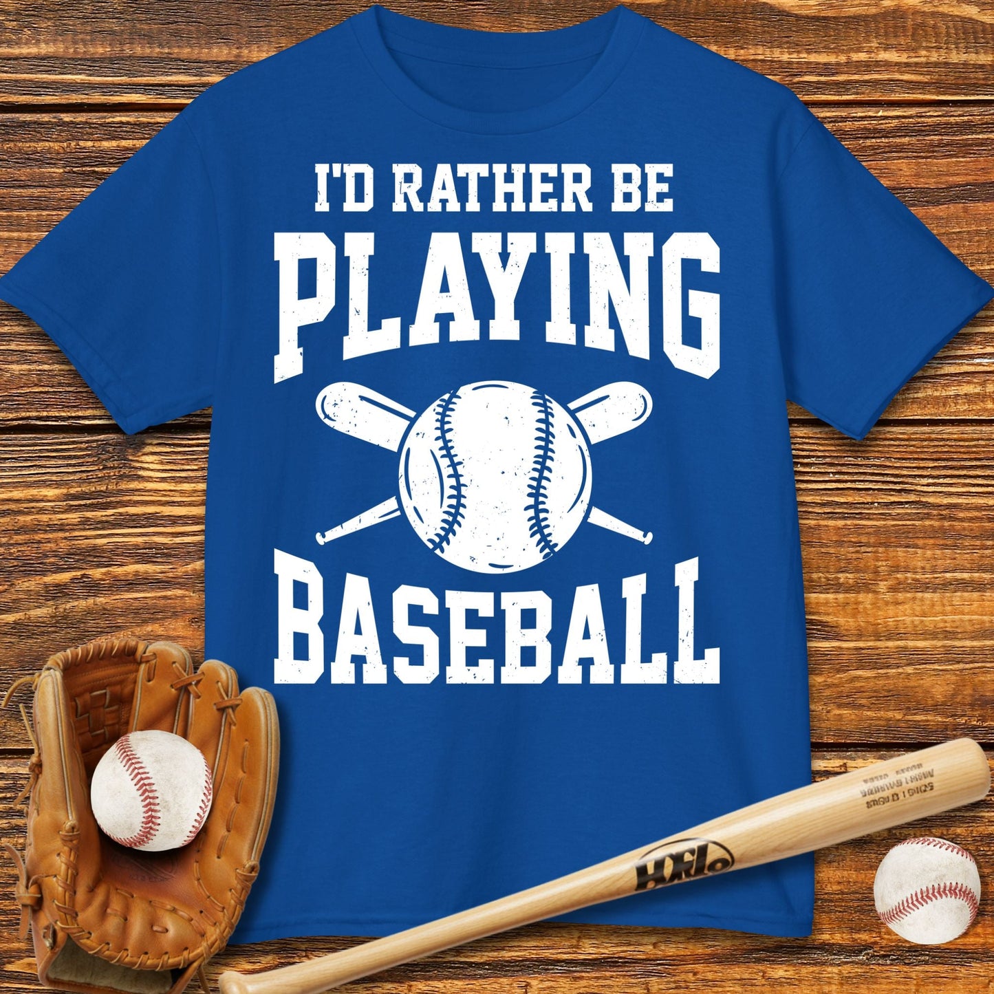 Rather Be Playing Baseball Kids T-shirt - HomeRun PrintsKids clothes