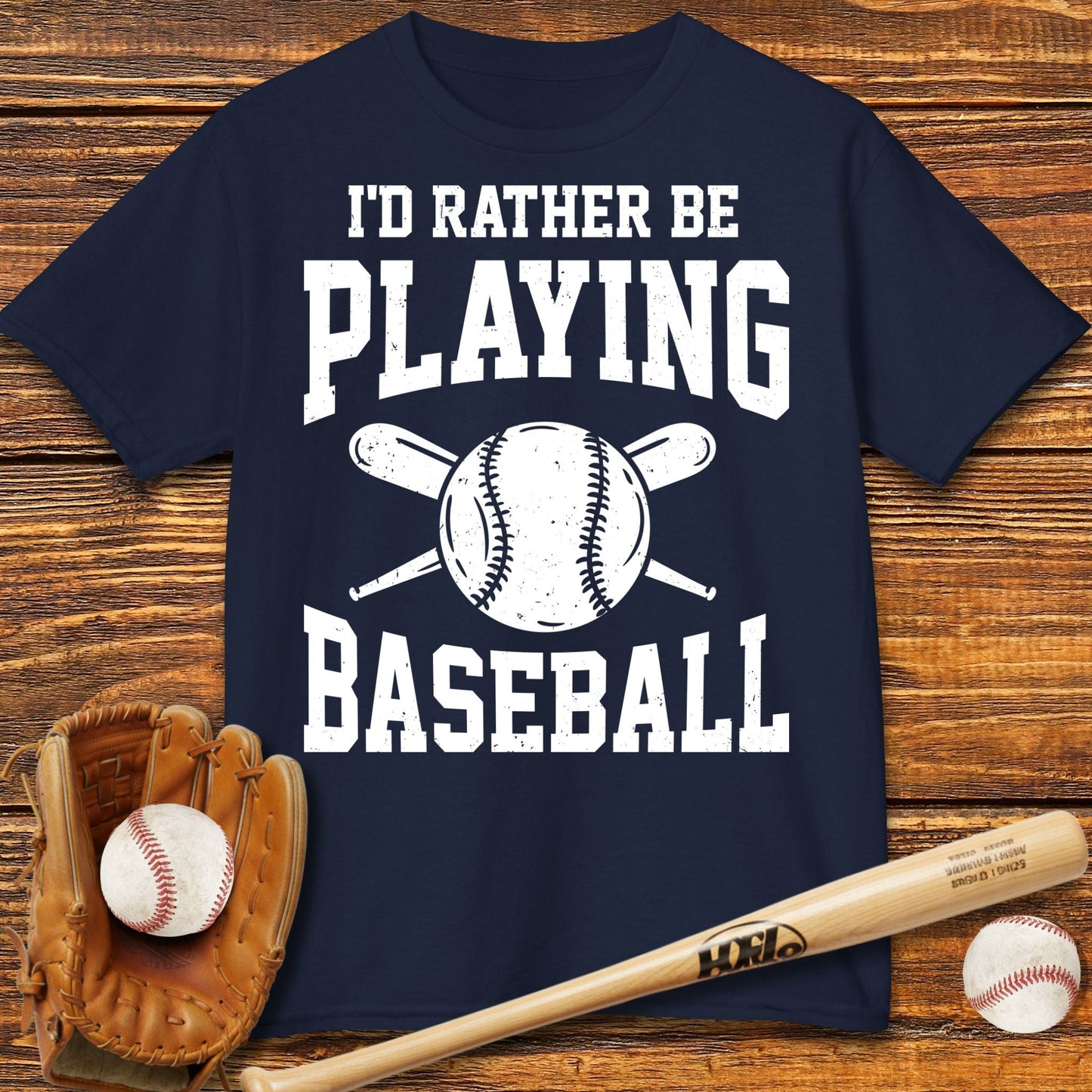 Rather Be Playing Baseball Kids T-shirt - HomeRun PrintsKids clothes
