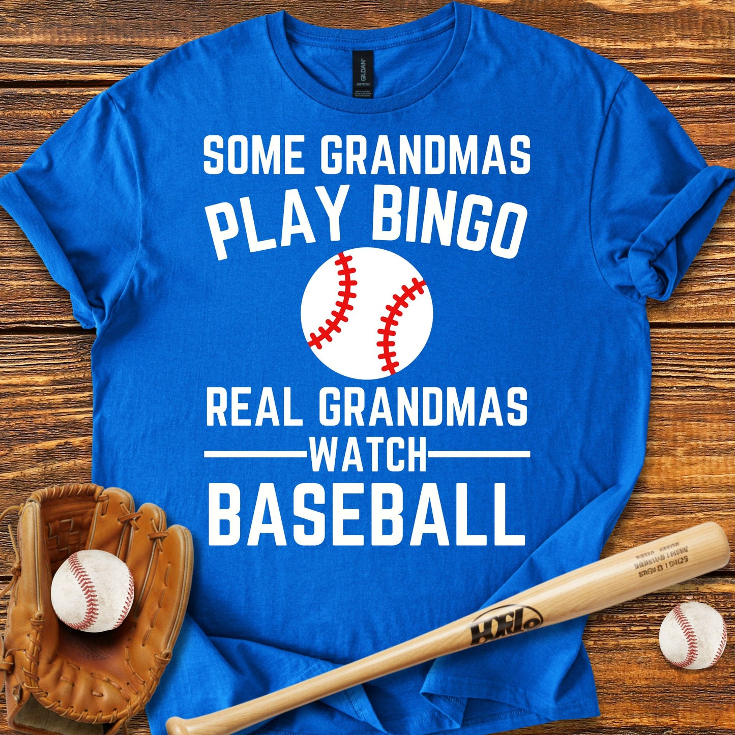 Real Grandmas Baseball T-shirt - HomeRun PrintsT-Shirt