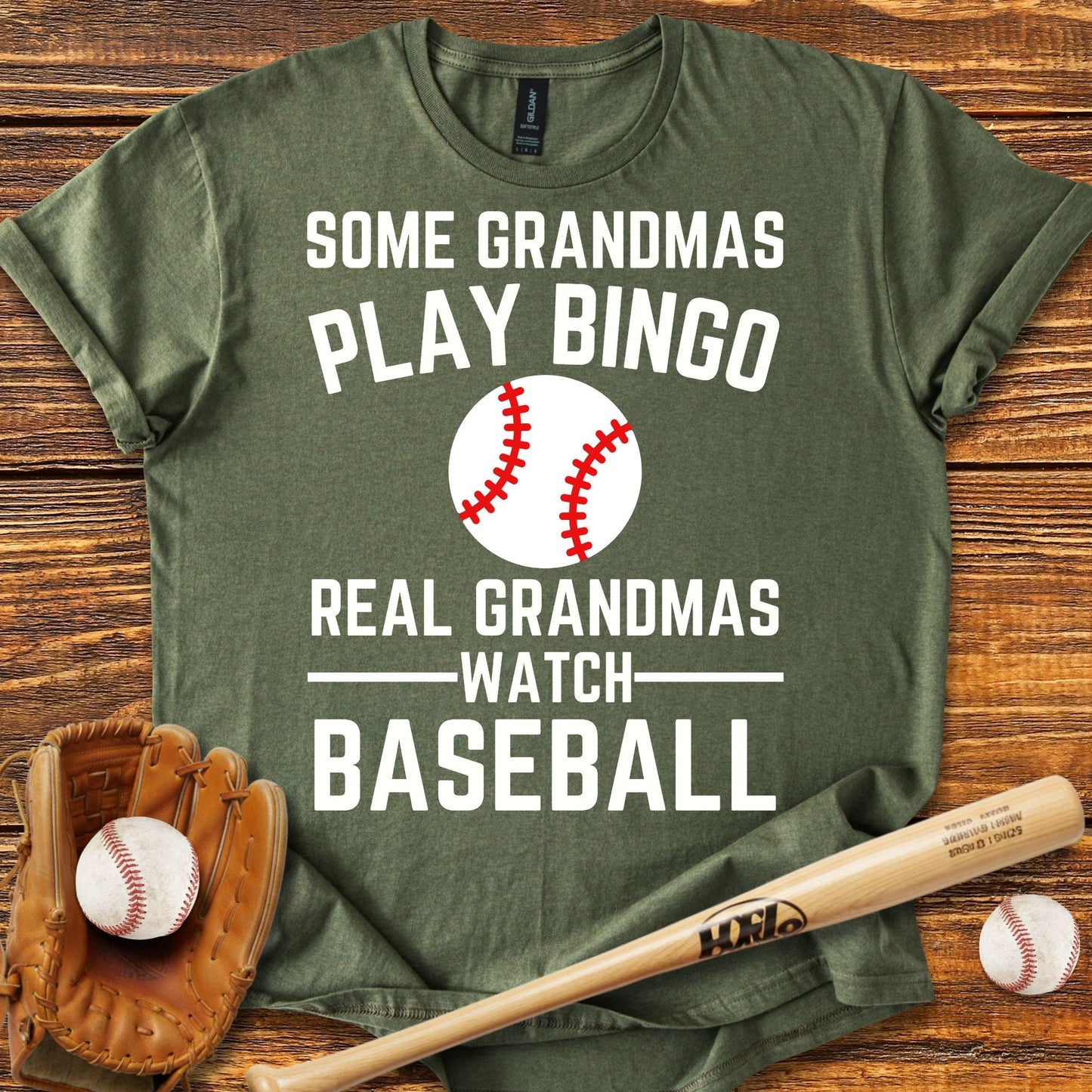 Real Grandmas Baseball T-shirt - HomeRun PrintsT-Shirt