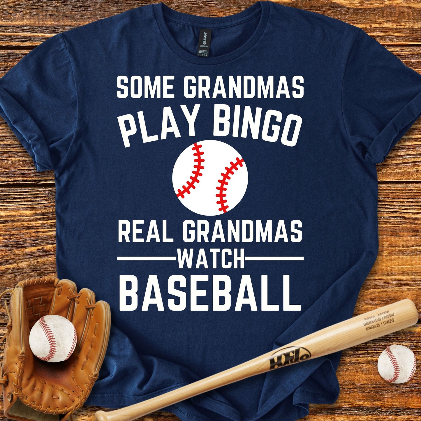 Real Grandmas Baseball T-shirt - HomeRun PrintsT-Shirt