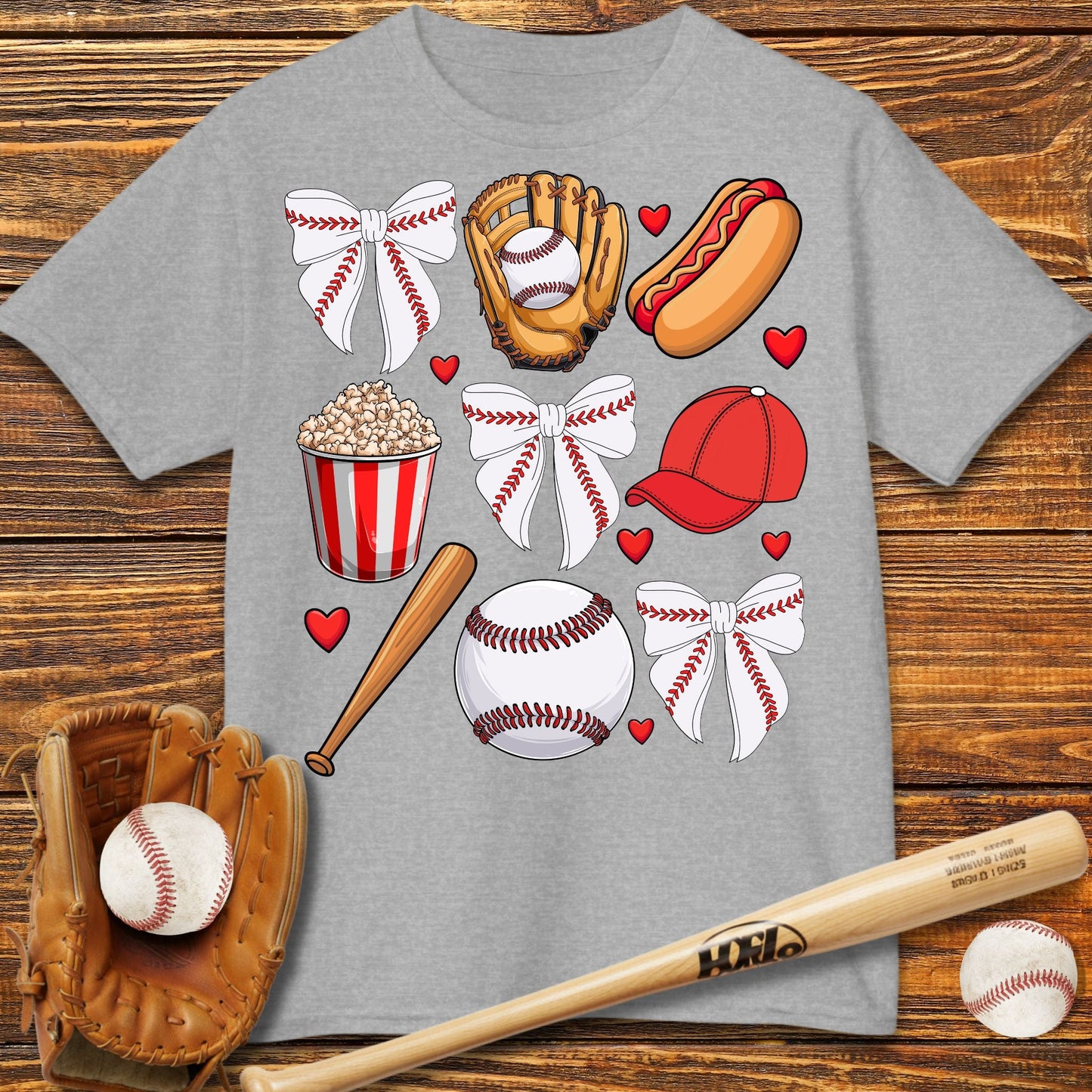 Red Coquette Bow Kids T-Shirt - HomeRun PrintsKids clothes